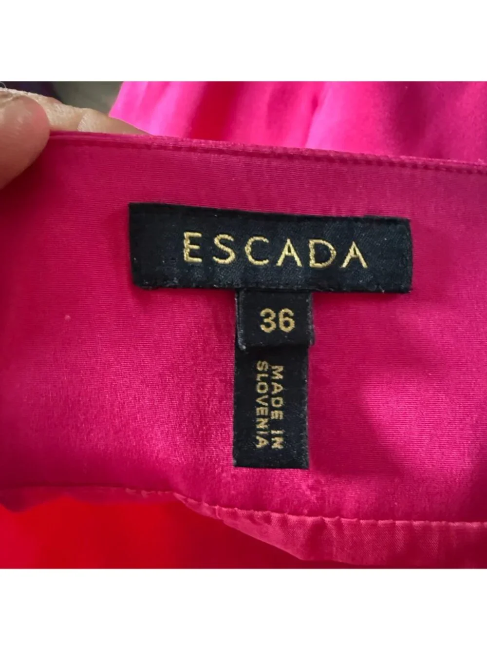Escada Fuchsia Blazer Pencil Skirt Suit Set Women's 36 Pink - Picture 16 of 16